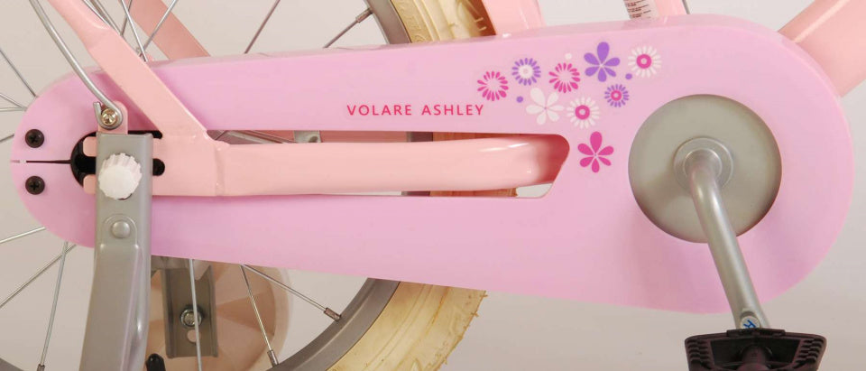 volare ashley kinderfiets - meisjes - 16 inch - roze - 95% afgemonteerd