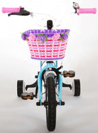 brilliant 12 inch 21,5 cm meisjes terugtraprem lichtblauw wit