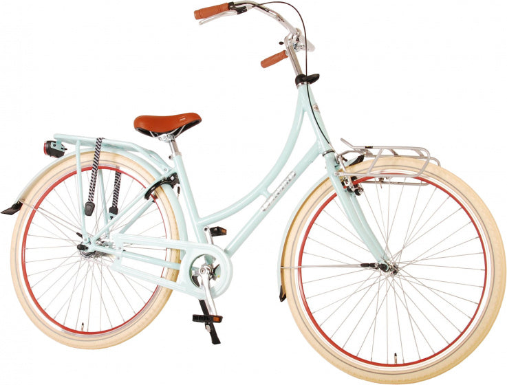 Volare Oma Classic Meisjesfiets - Tiener - 48 cm - lage zadelstand - Licht Blauw