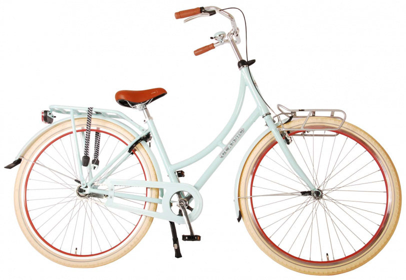 Volare Oma Classic Meisjesfiets - Tiener - 48 cm - lage zadelstand - Licht Blauw