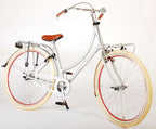 Volare Oma Classic Meisjesfiets - Tiener - 45 cm - lage zadelstand - Mat Zilver