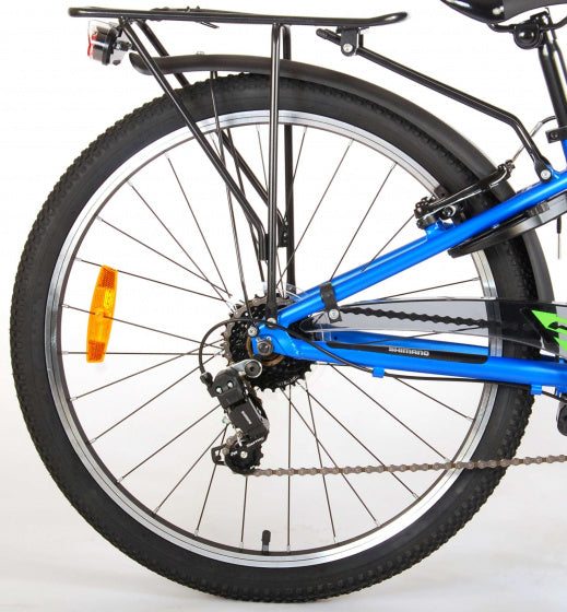 cross 24 inch 31,75 cm jongens 6v v-brakes blauw