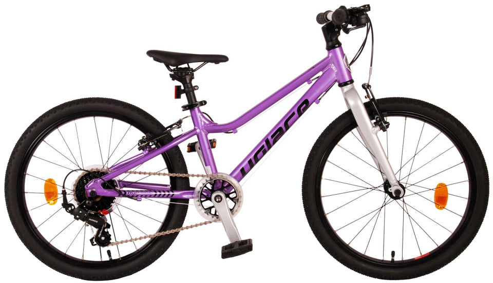 volare dynamic kinderfiets - meisjes - 20 inch - paars - 7 versnellingen - prime collection