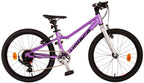 volare dynamic kinderfiets - meisjes - 20 inch - paars - 7 versnellingen - prime collection