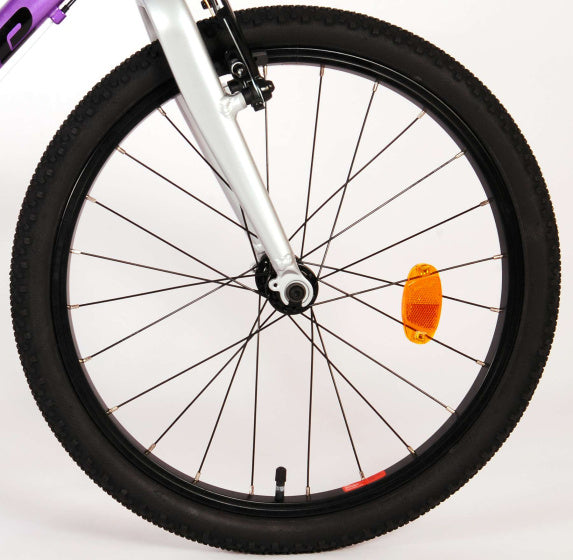 volare dynamic kinderfiets - meisjes - 20 inch - paars - 7 versnellingen - prime collection