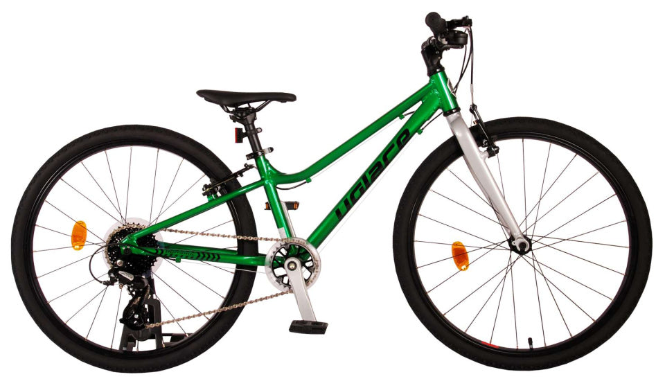 volare dynamic kinderfiets - jongens - 24 inch - groen - 8 versnellingen - prime collection