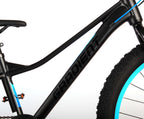 volare gradient kinderfiets – jongens – 24 inch – zwart blauw aqua – 7 speed – prime collection