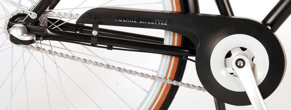 Volare Lifestyle 28 Inch 51 cm Heren 3V Terugtraprem Zwart