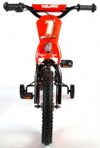 volare motorbike kinderfiets - jongens - 16 inch - oranje - 95% afgemonteerd