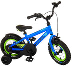 rocky 12 inch 21,5 cm jongens terugtraprem blauw/groen