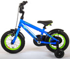 rocky 12 inch 21,5 cm jongens terugtraprem blauw/groen