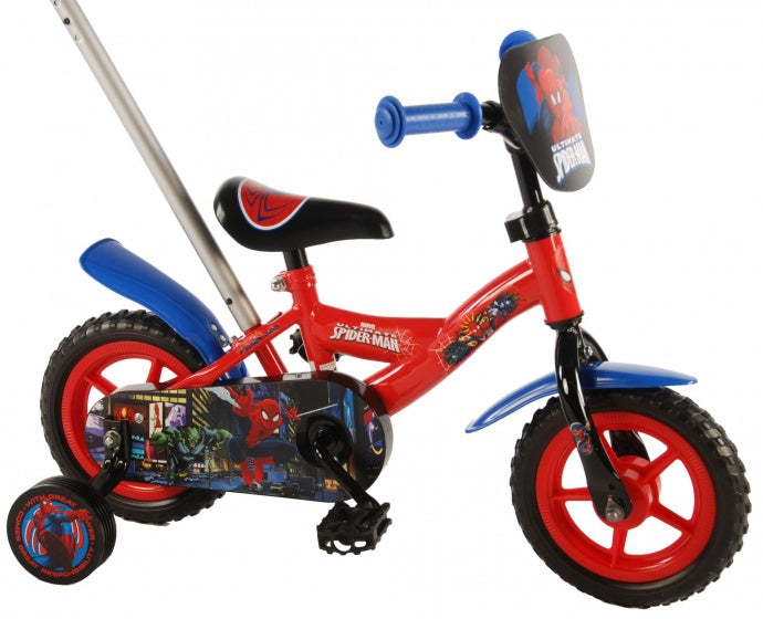 spider-man 10 inch 18 cm jongens doortrapper blauw/rood