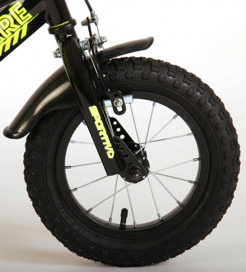 volare fiets 12 sportivo geel zwart 2034