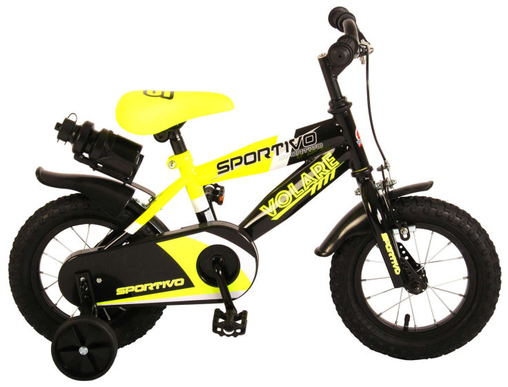 volare fiets 12 sportivo geel zwart 2034