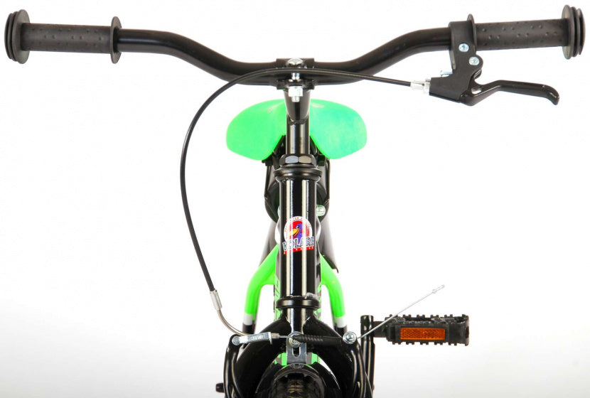 Volare Sportivo Kinderfiets Jongens 16 inch Neon Groen Zwart 95% afgemonteerd