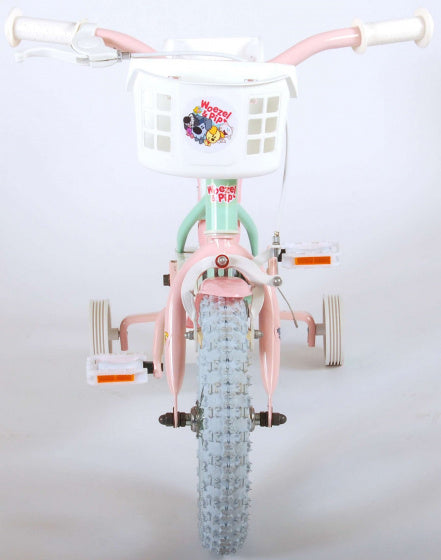 woezel pip 12 inch 23 cm meisjes terugtraprem mintgroen roze