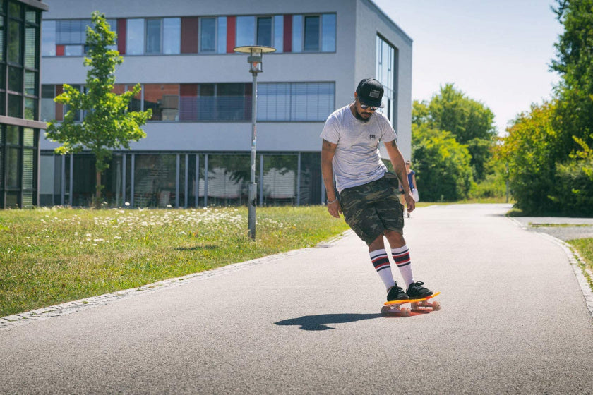 longboard Neon Clear Orange 68,5 cm acryl oranje