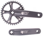 Crankstel BMX Mini-Junior 36T Zwart