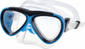 Waimea duikbril - kinderen - blauw zwart - lens gehard glas