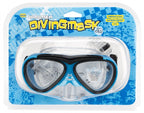Waimea duikbril - kinderen - blauw zwart - lens gehard glas