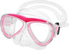 Waimea duikbril - kinderen - roze - lens van gehard glas