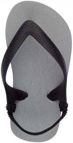 teenslippers Acapulco junior PVC grijs/zwart maat 26