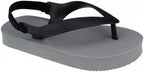teenslippers Acapulco junior PVC grijs/zwart maat 26