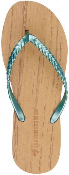 teenslippers Glow dames groen maat 36