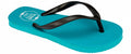 Teenslippers junior print blauw aqua zwart maat 34
