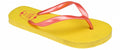 Teenslippers junior print geel roze maat 35