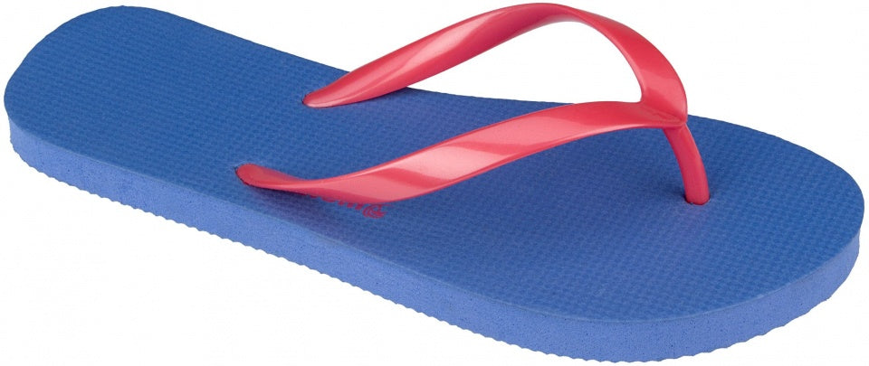teenslippers Mambo Beach meisjes blauw/roze maat 35