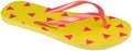 teenslippers Playa del Carmen dames geel/roze maat 36