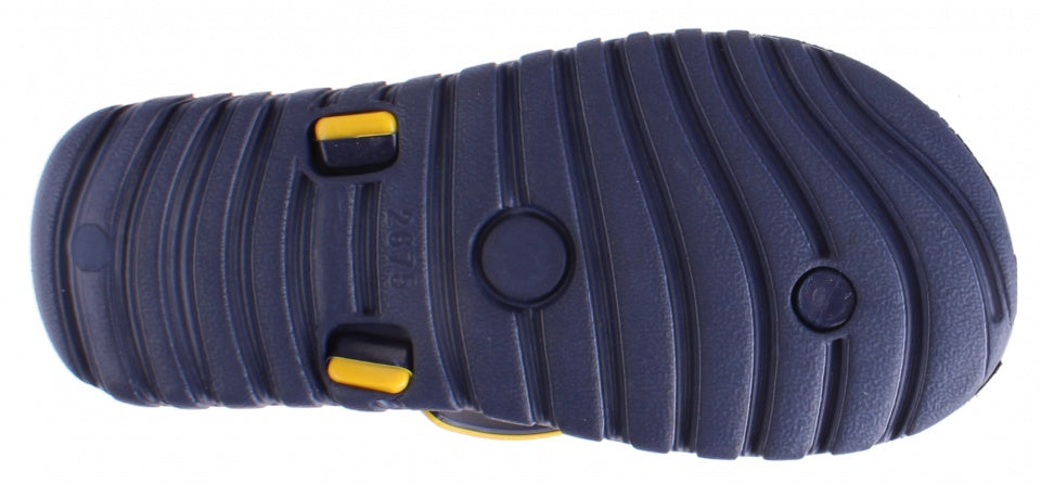 teenslippers Rider junior marine/geel maat 33