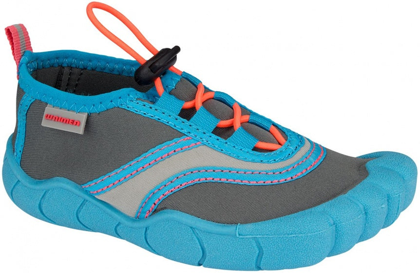waterschoenen Foot Print junior blauw/grijs maat 22