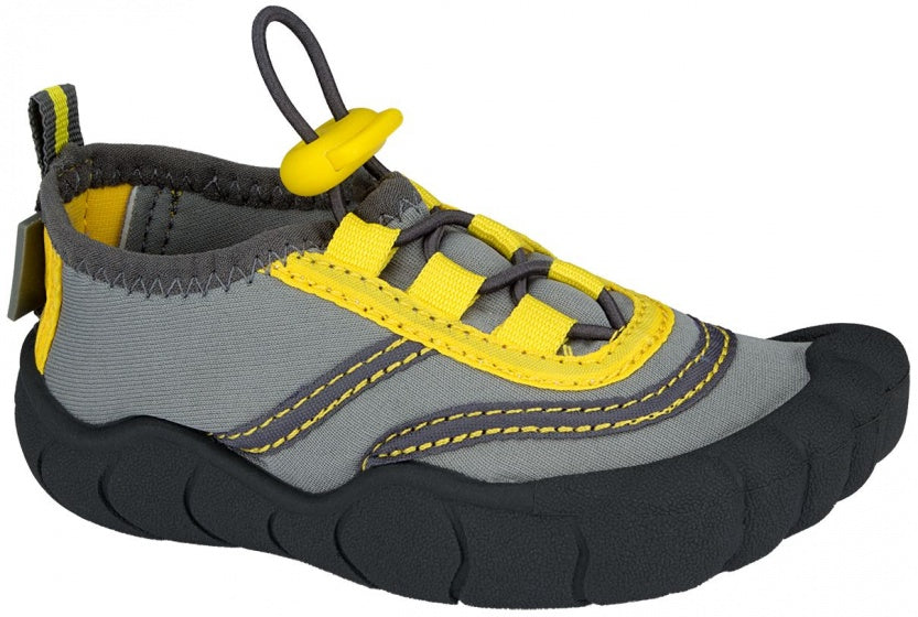 waterschoenen Foot Print junior grijs/geel maat 27