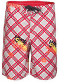 Waimea Zwembroek jongens polyester grijs/rood maat 128