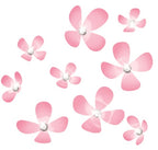 3D muurstickers Flower PVC roze 18-delig