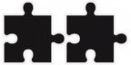 Krijtbord Decoratie Sticker Puzzel
