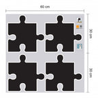 Krijtbord Decoratie Sticker Puzzel
