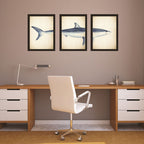 muursticker Haai 40 x 90 cm PVC geel/zwart 3-delig