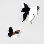 muursticker 3D Vlinders spiegelend 70 x 50 cm PVC