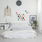 muursticker driehoeken 30 x 60 cm pvc 27-delig