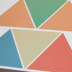 muursticker driehoeken 30 x 60 cm pvc 27-delig