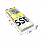 muursticker huisregels 30 x 90 pvc zwart 16-delig
