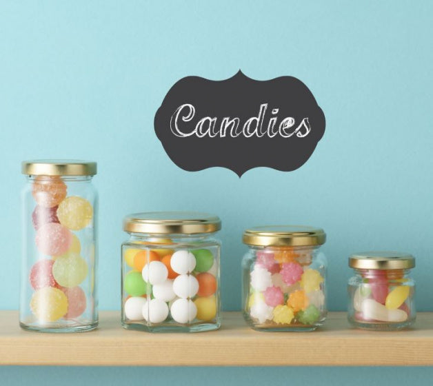 muursticker krijtbord zwarte labels PVC 11-delig
