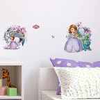 muurstickerset Disney Sophia 57 x 53 cm PVC 4-delig