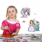 muurstickerset Disney Sophia 57 x 53 cm PVC 4-delig