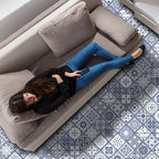 vloersticker 120 x 60 cm PVC blauw