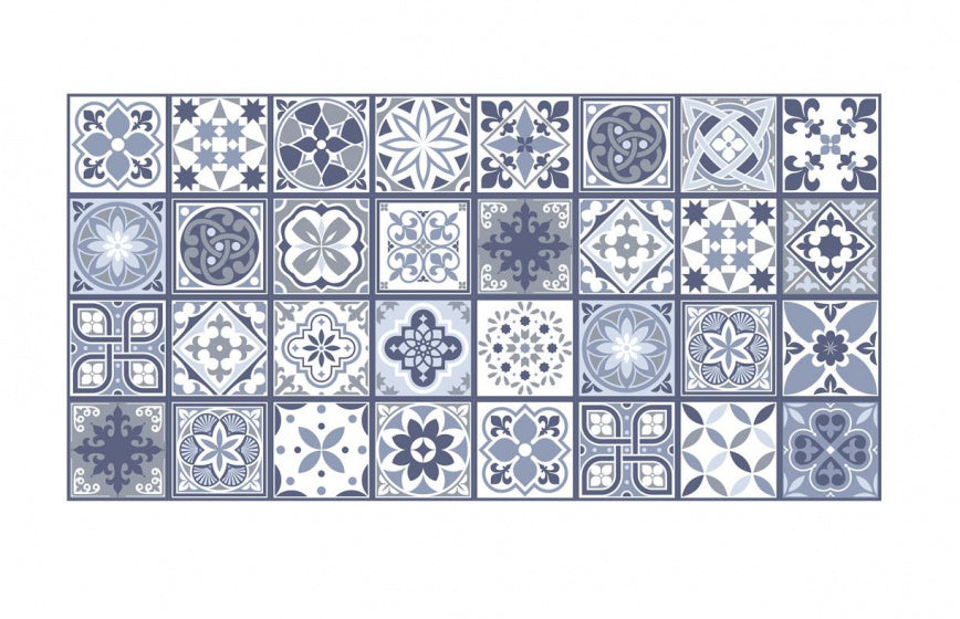 vloersticker 120 x 60 cm PVC blauw