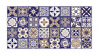 vloersticker 120 x 60 cm PVC blauw/bruin